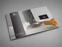 Heat Design ICONIC Gas Fire Brochure Design