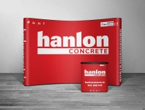 3 x 3 Popup Display Wall Graphics Designed – Hanlon Concrete