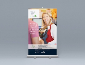 Extra Wide Pullup Rollup Display Banners – MBE Skillnet