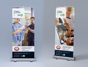 Standard Width Pullup Display Banners – Taste 4 Success Skillnet