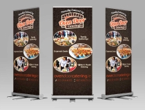 Standard Pullup & Rollup Display Banners – Oven Door Catering