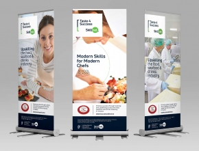 Higher Quality Long Life Pullup Display Banners – Taste 4 Success Skillnet