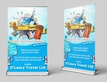 Super Wide Roll-up Banner Design – O’Leary Travel